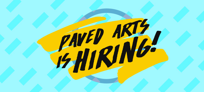 PAVED Arts Job Opening – Technical Coordinator