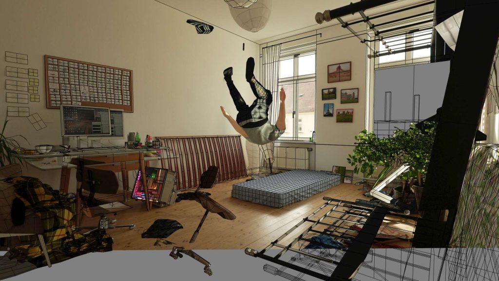 Nikita Diakur, Backflip (film still), Germany, 2023.